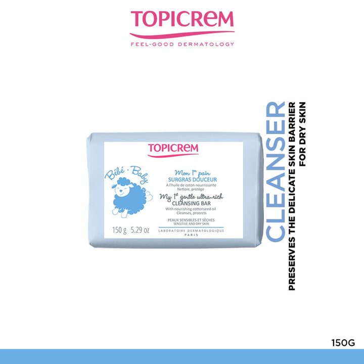 Topicrem My 1st Gentle Ultra-Rich Cleansing Bar For Sensitive & Dry Skin 150g - Easy Pharmacy LLC
