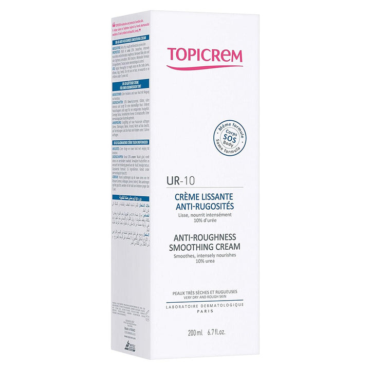 Topicrem UR-10 Anti-Roughness Smoothing Cream For Very Dry And Rough Skin 200ml - Easy Pharmacy LLC