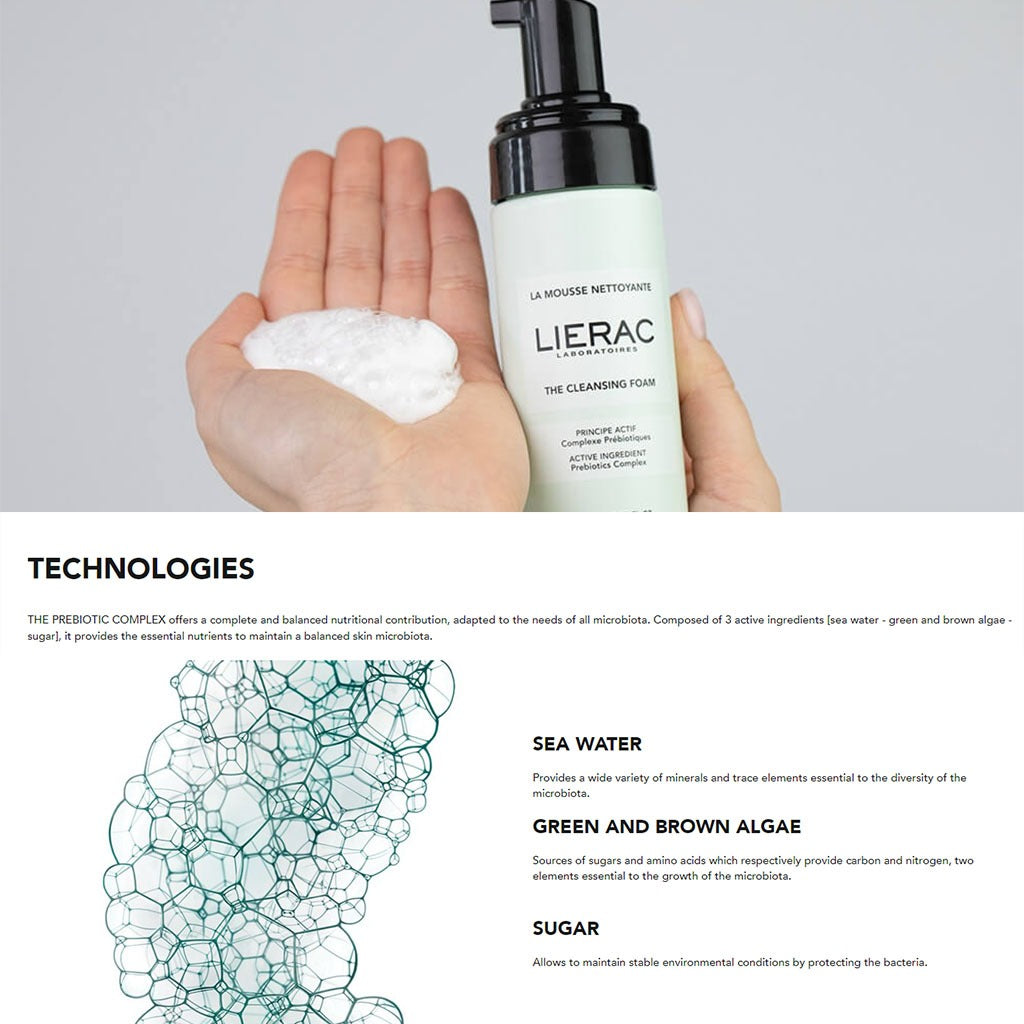 Lierac Facial Cleanser The Cleansing Foam With Probiotics 150ml - Easy Pharmacy LLC
