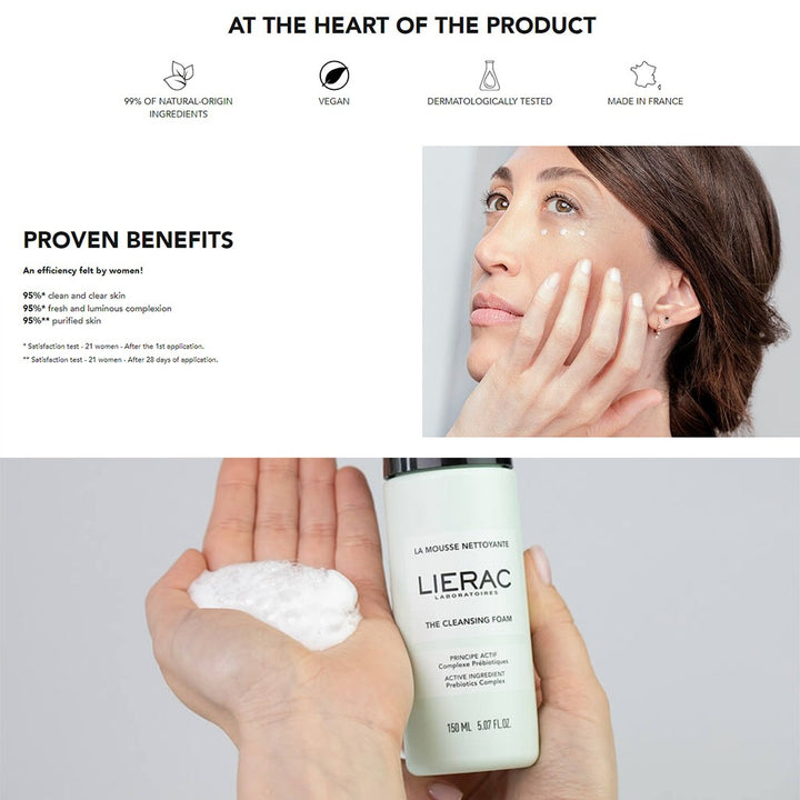 Lierac Facial Cleanser The Cleansing Foam With Probiotics 150ml - Easy Pharmacy LLC