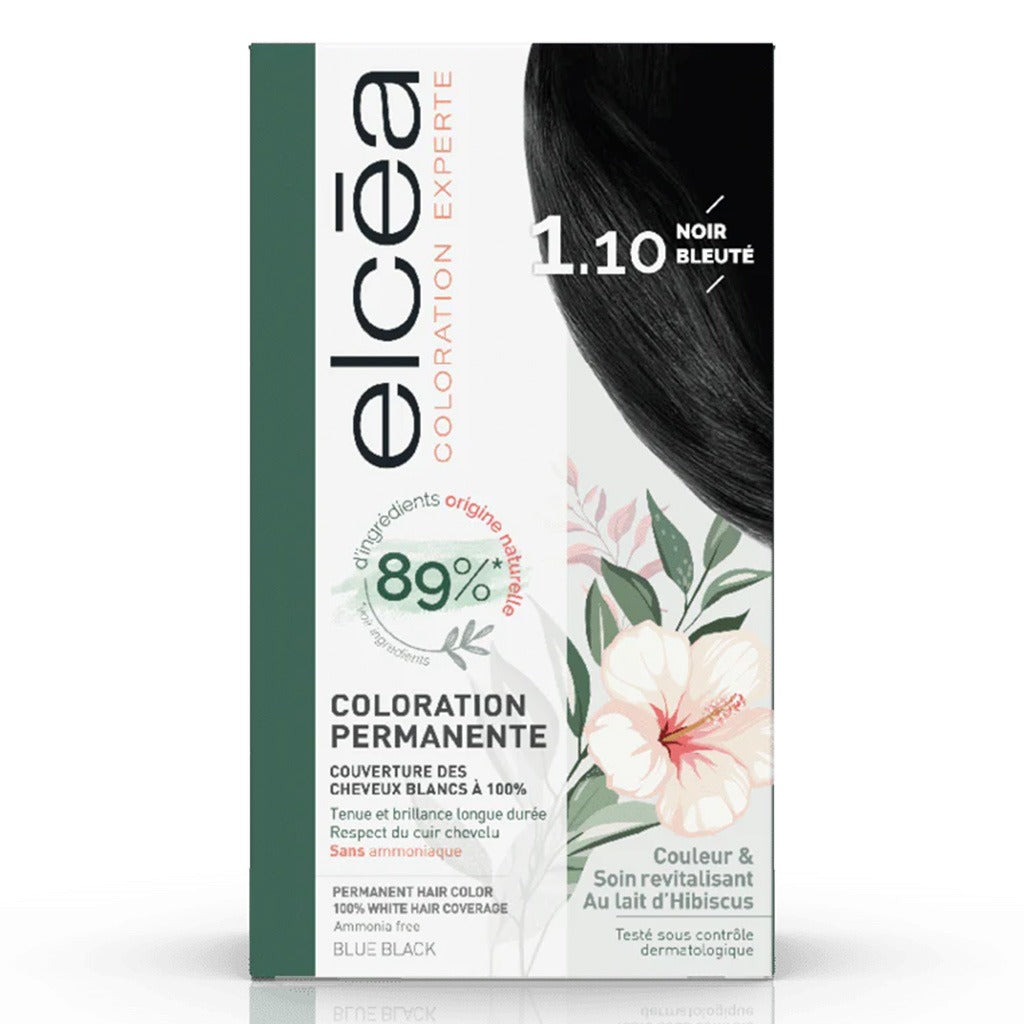 Noreva Elcea Coloration Experte Permanent Hair Color - 1.10 Blue Black - Easy Pharmacy LLC