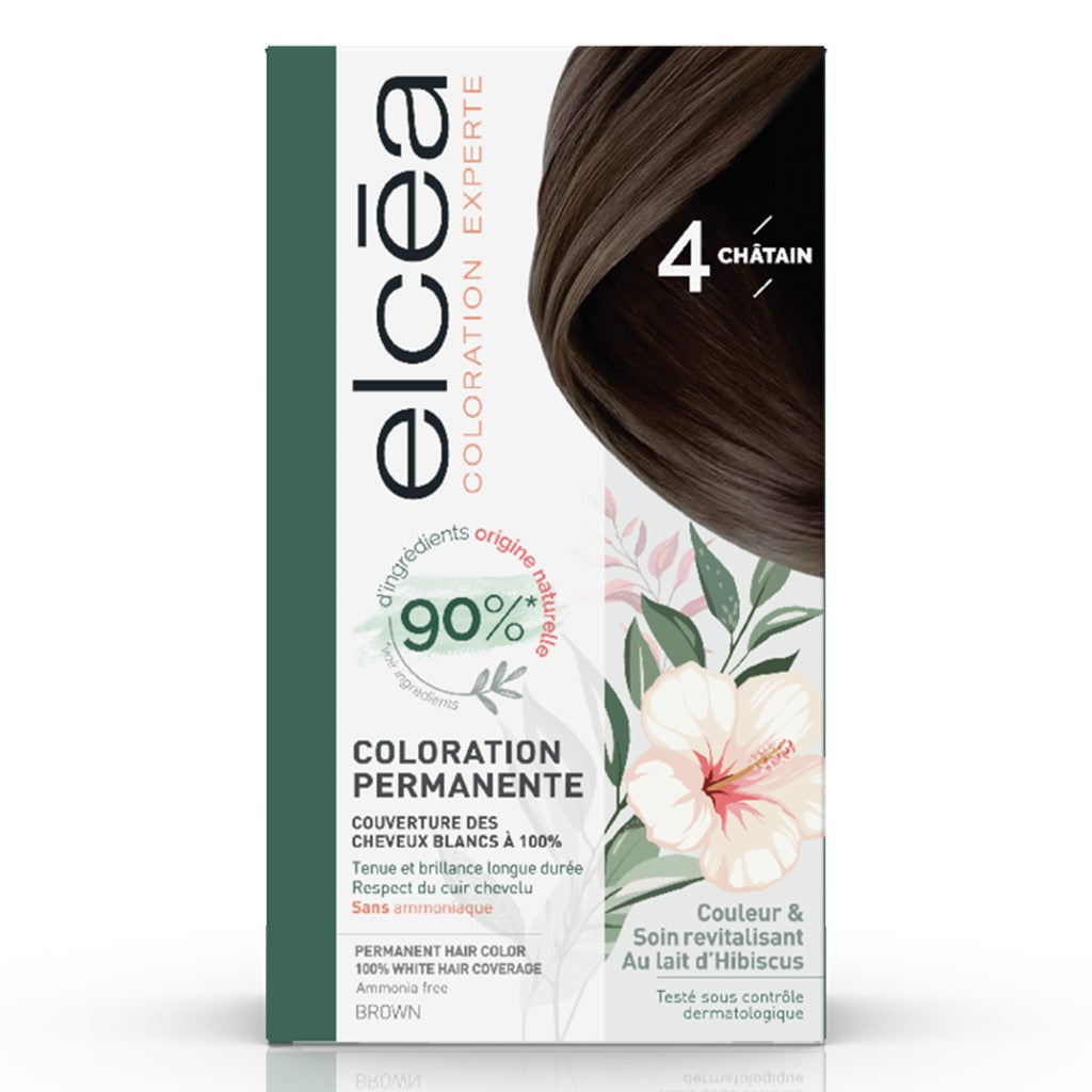 Noreva Elcea Coloration Experte Permanent Hair Color - 4 Brown - Easy Pharmacy LLC
