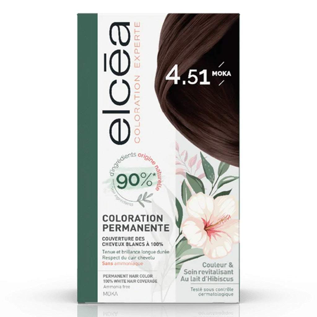 Noreva Elcea Coloration Experte Permanent Hair Color - 4.51 Moka - Easy Pharmacy LLC