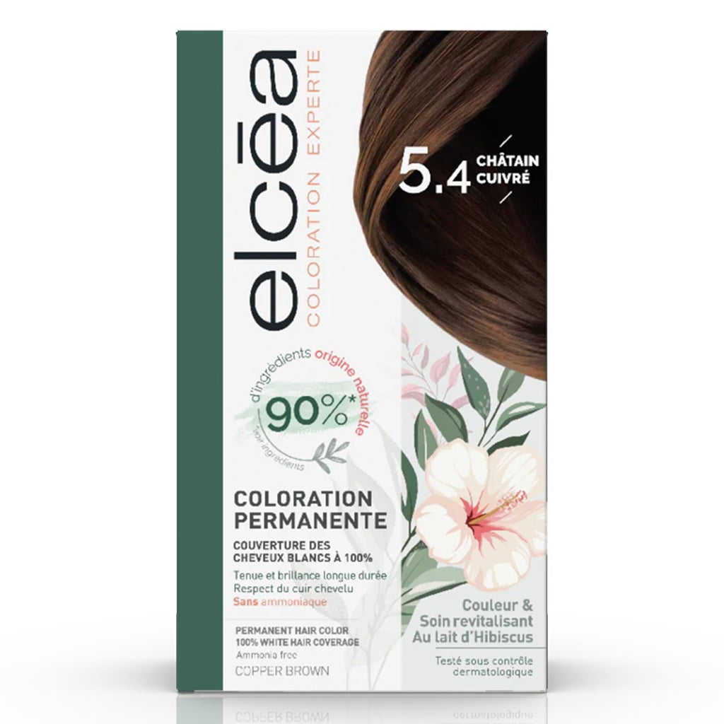 Noreva Elcea Coloration Experte Permanent Hair Color - 5.4 Copper Brown - Easy Pharmacy LLC
