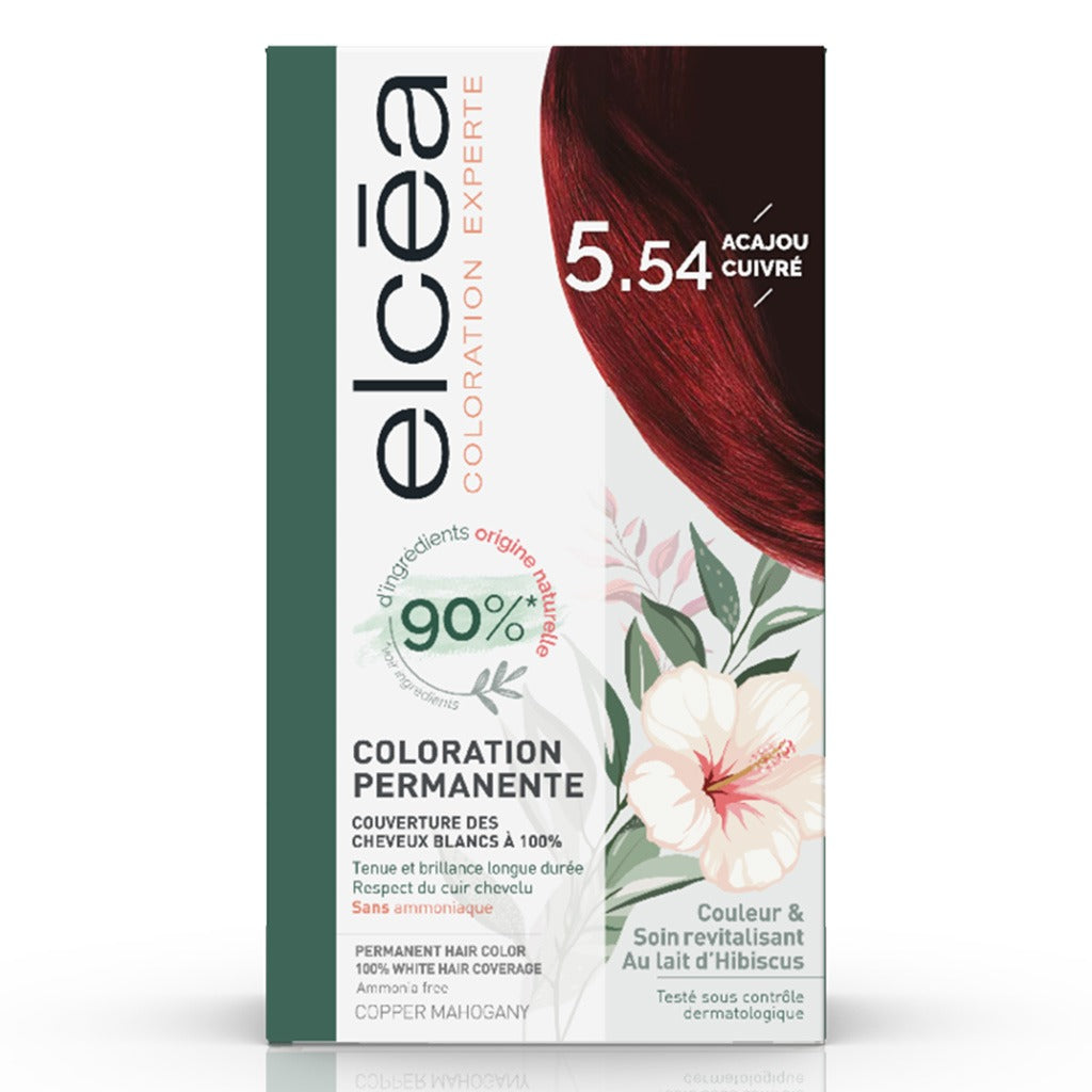 Noreva Elcea Coloration Experte Permanent Hair Color - 5.54 Copper Mahogany - Easy Pharmacy LLC