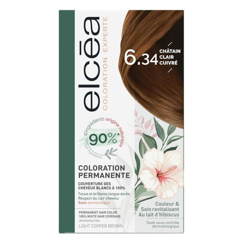 Noreva Elcea Coloration Experte Permanent Hair Color - 6.3 Light Copper Brown - Easy Pharmacy LLC