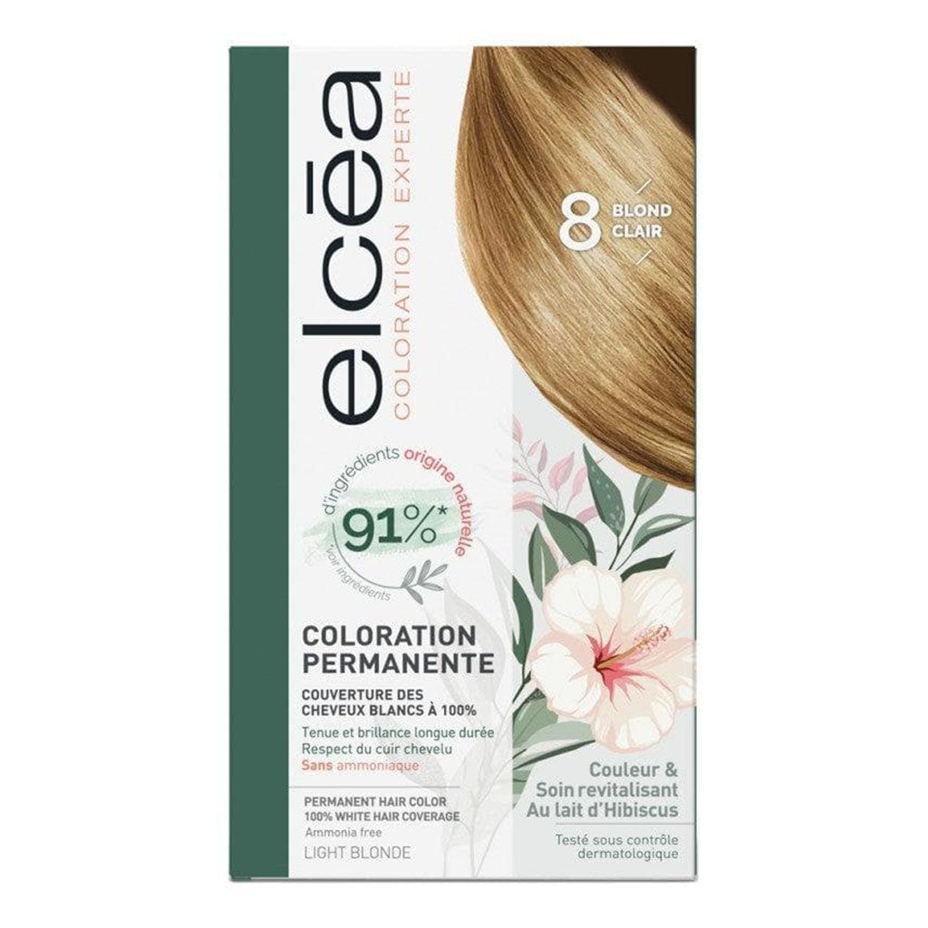 Noreva Elcea Coloration Experte Permanent Hair Color - 8 Light Blonde - Easy Pharmacy LLC