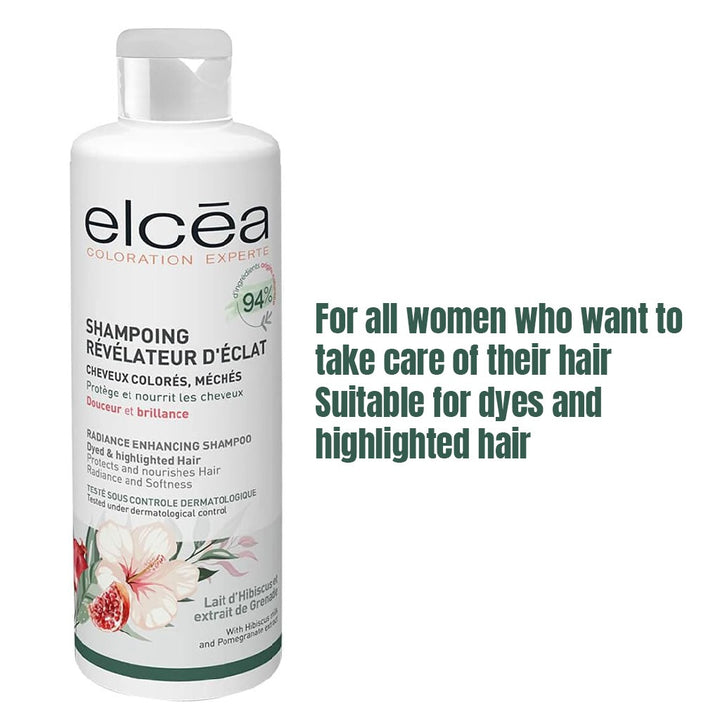 Noreva Elcea Coloration Experte Radiance Enhancing Shampoo For Dyed & Highlighted Hair 250ml - Easy Pharmacy LLC