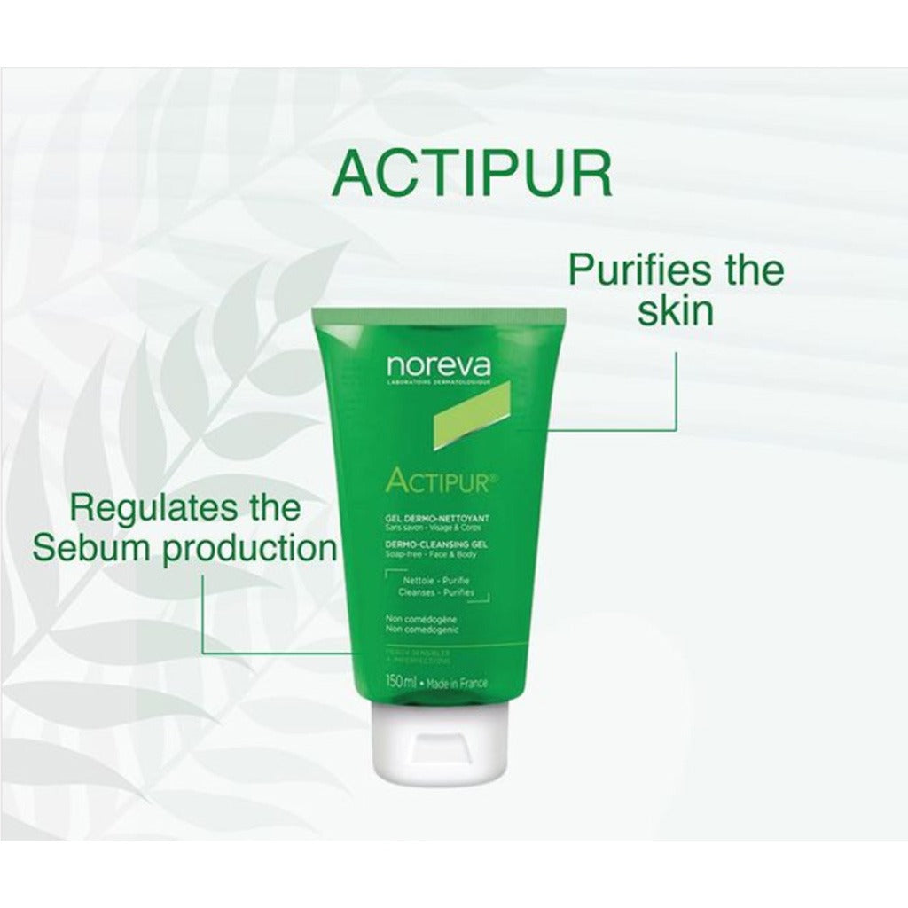Noreva Actipur Dermo-Cleansing Gel For Face And Body 150ml - Easy Pharmacy LLC
