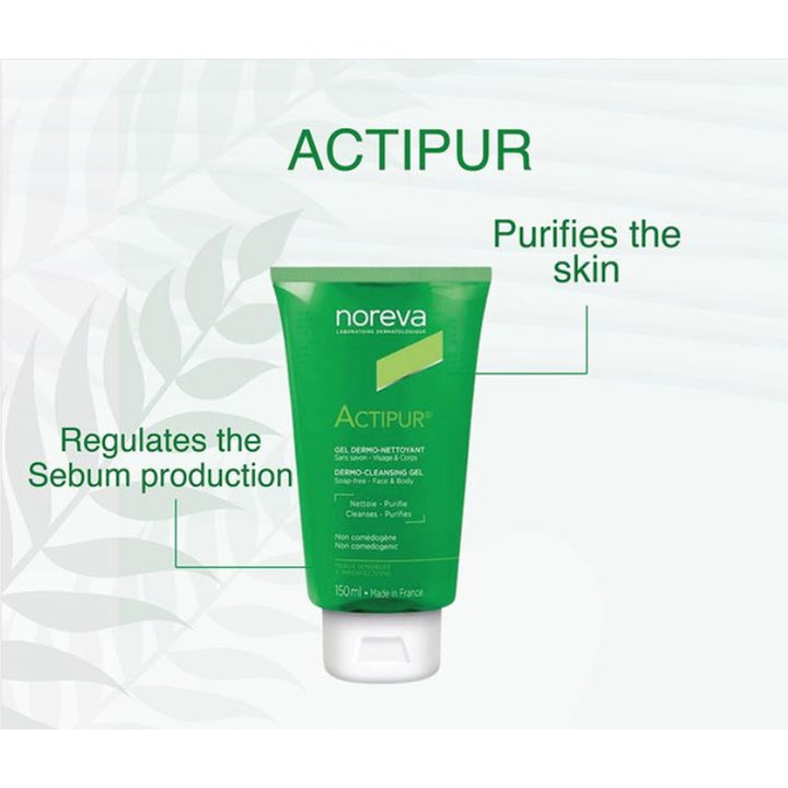 Noreva Actipur Dermo-Cleansing Gel For Face And Body 150ml - Easy Pharmacy LLC