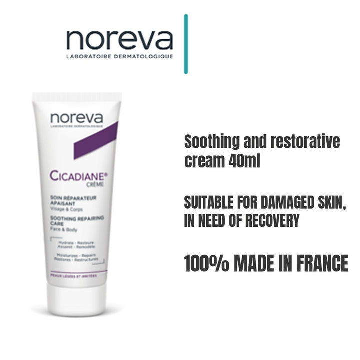 Noreva Cicadiane Soothing Repairing Care Cream For Face & Body 40ml - Easy Pharmacy LLC