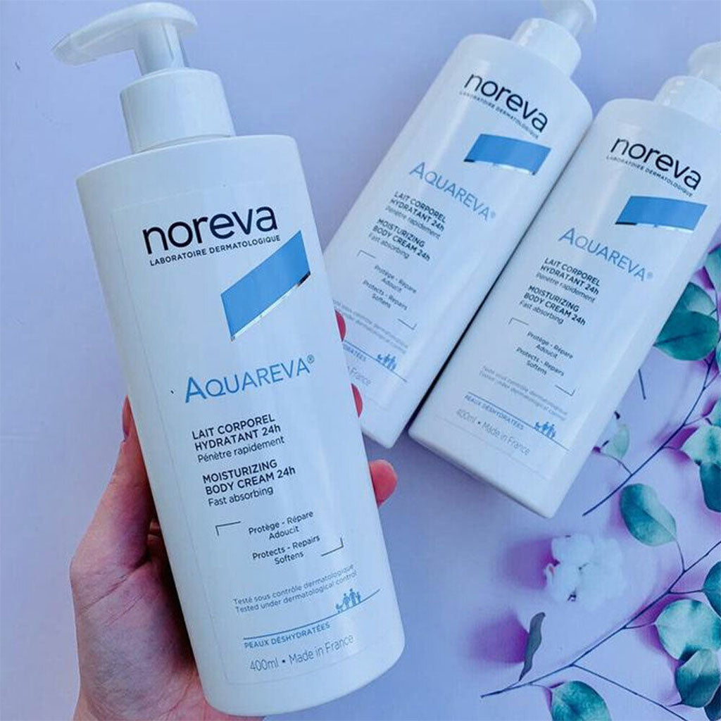 Noreva Aquareva 24-Hour Moisturizing Body Cream 400ml - Easy Pharmacy LLC