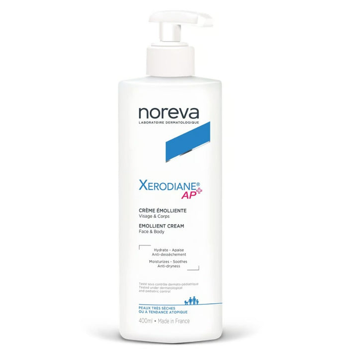Noreva Xerodiane Ap+ Emollient Cream, Moisturizer For Face And Body 400ml - Easy Pharmacy LLC