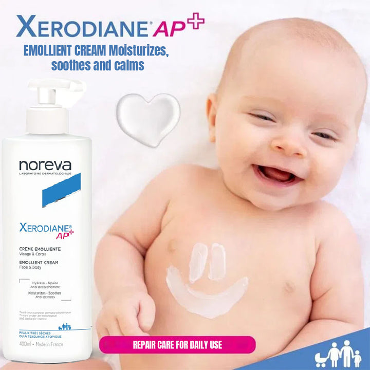 Noreva Xerodiane Ap+ Emollient Cream, Moisturizer For Face And Body 400ml - Easy Pharmacy LLC