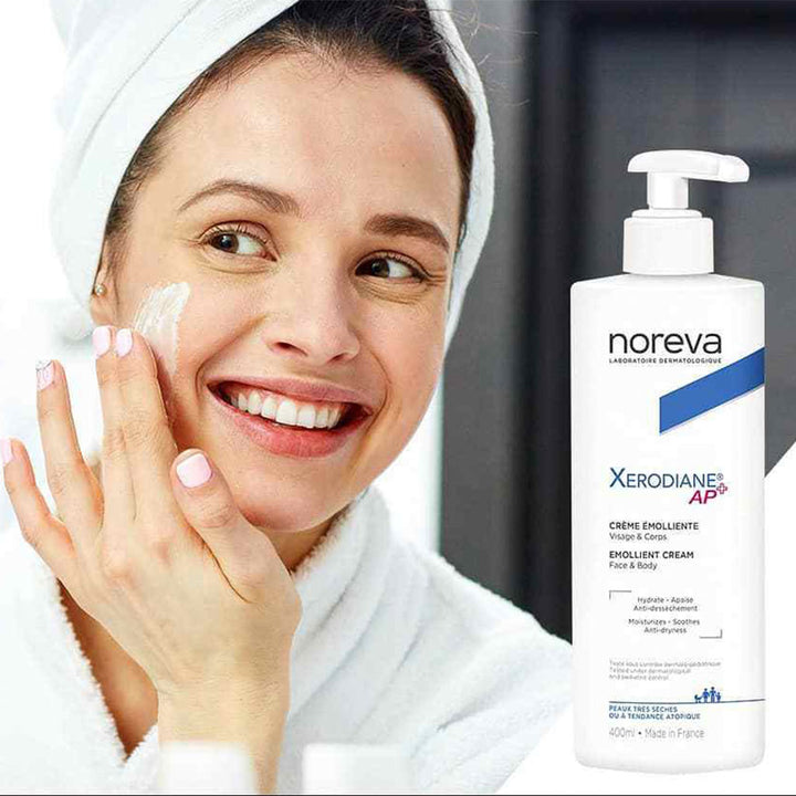 Noreva Xerodiane Ap+ Emollient Cream, Moisturizer For Face And Body 400ml - Easy Pharmacy LLC