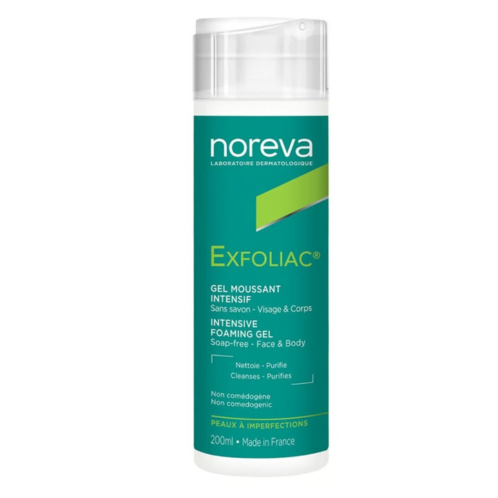 Noreva Exfoliac Intensive Foaming Gel For Face & Body 200ml - Easy Pharmacy LLC