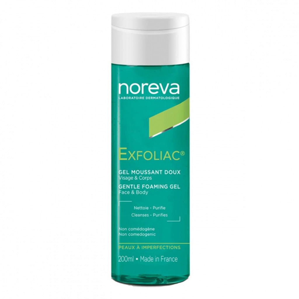 Noreva Exfoliac Gentle Foaming Gel For Face And Body 200ml - Easy Pharmacy LLC