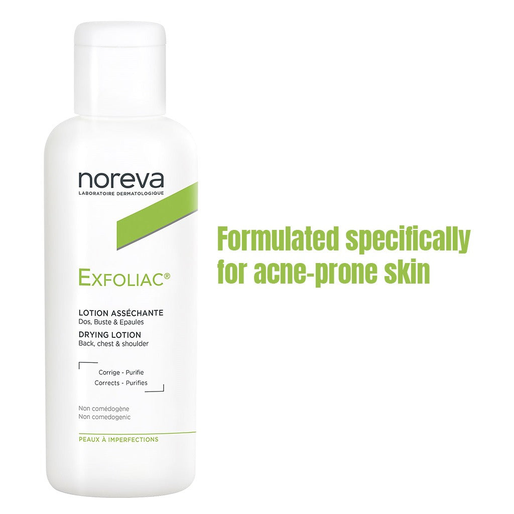 Noreva Exfoliac Drying Lotion For Face, Back, Chest, & Shoulder 125ml - Easy Pharmacy LLC