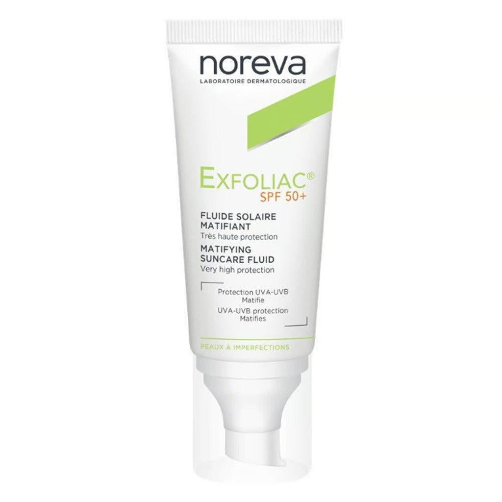 Noreva Exfoliac Mattifying Suncare Fluid Sunscreen With SPF50+ 40ml - Easy Pharmacy LLC