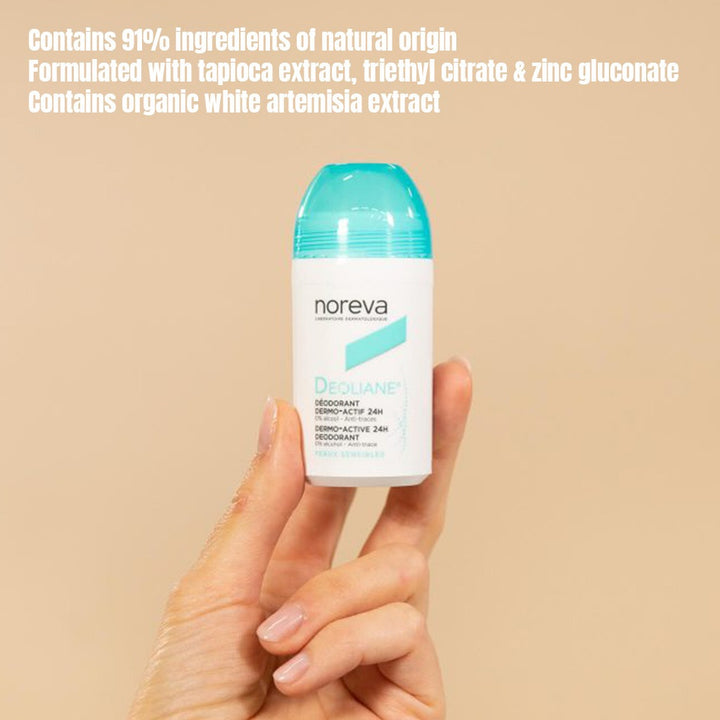 Noreva Deoliane Dermo-Active 24-Hour Roll-On Deodorant 50ml - Easy Pharmacy LLC
