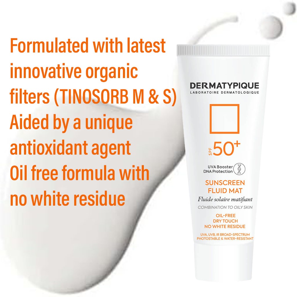 Dermatypique Sunscreen Fluid Mat With SPF 50+ For Combination To Oily Skin 50ml - Easy Pharmacy LLC