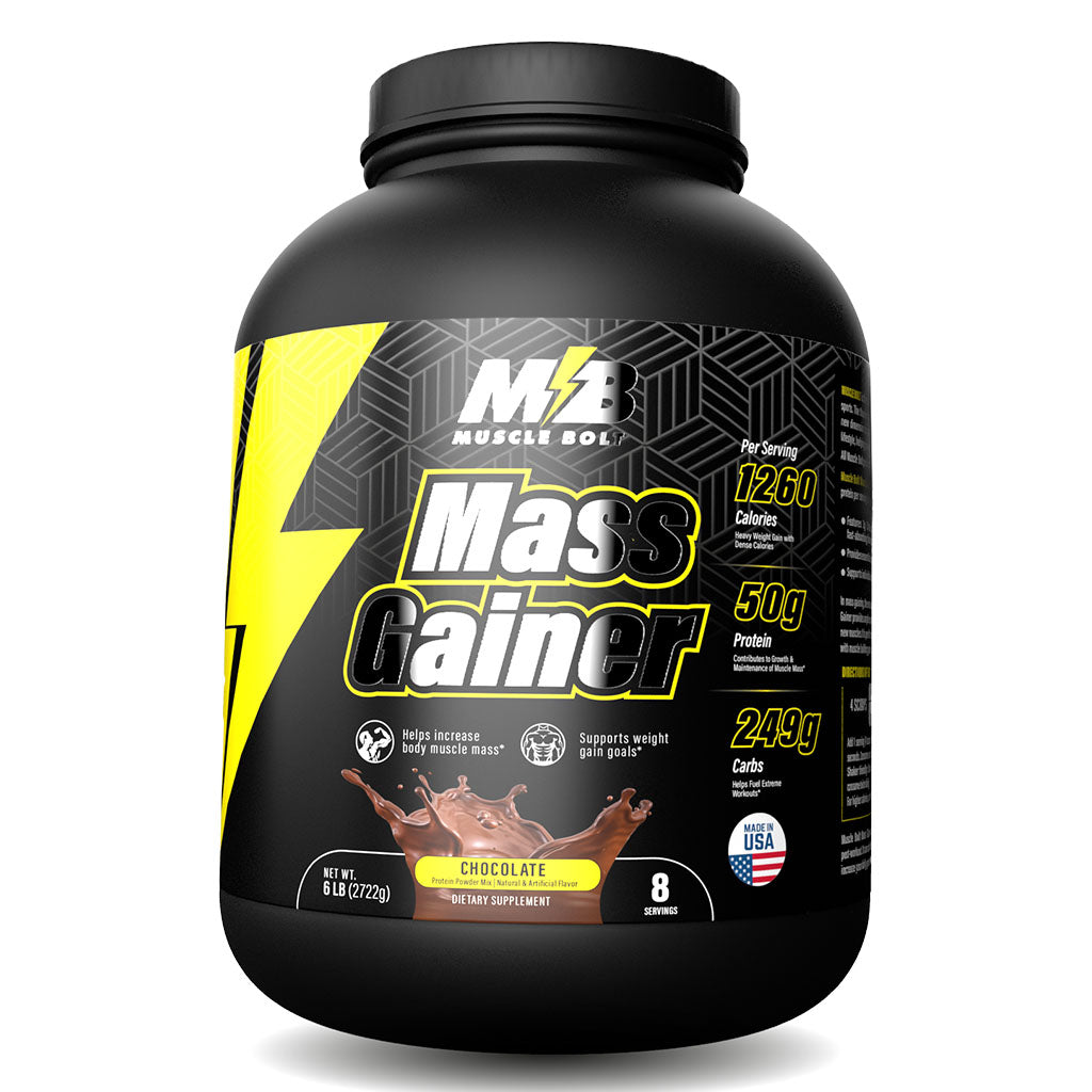 Muscle Bolt Mass Gainer Protein Powder Mix For Weight Gain, Chocolate 6lb - Easy Pharmacy LLC