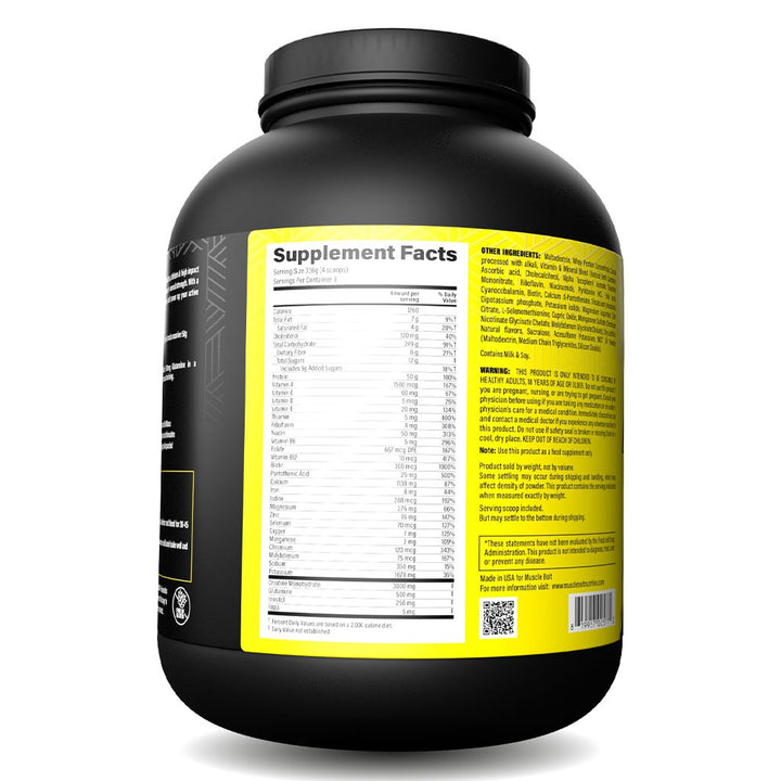Muscle Bolt Mass Gainer Protein Powder Mix For Weight Gain, Chocolate 6lb - Easy Pharmacy LLC