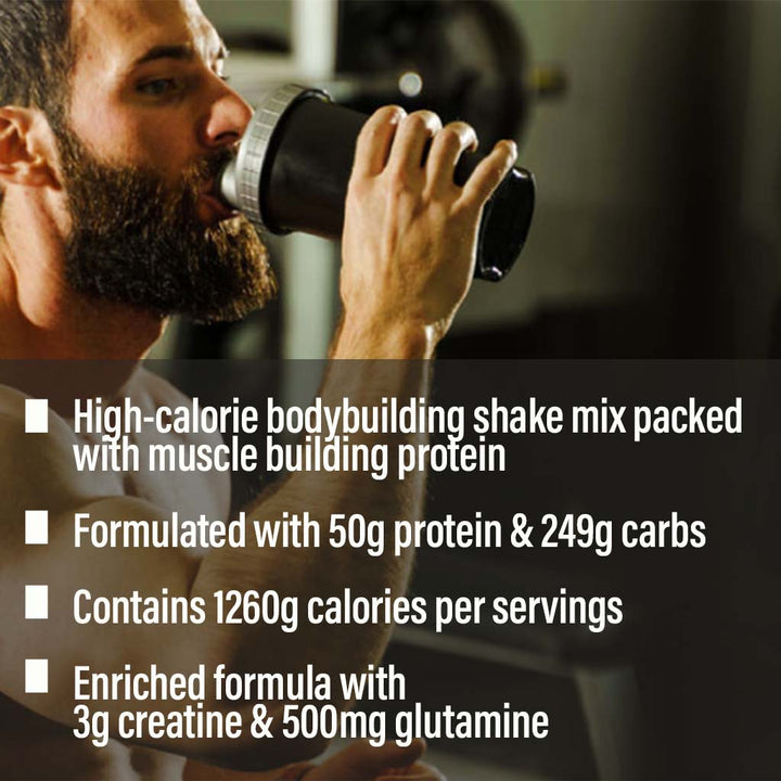 Muscle Bolt Mass Gainer Protein Powder Mix For Weight Gain, Chocolate 6lb - Easy Pharmacy LLC