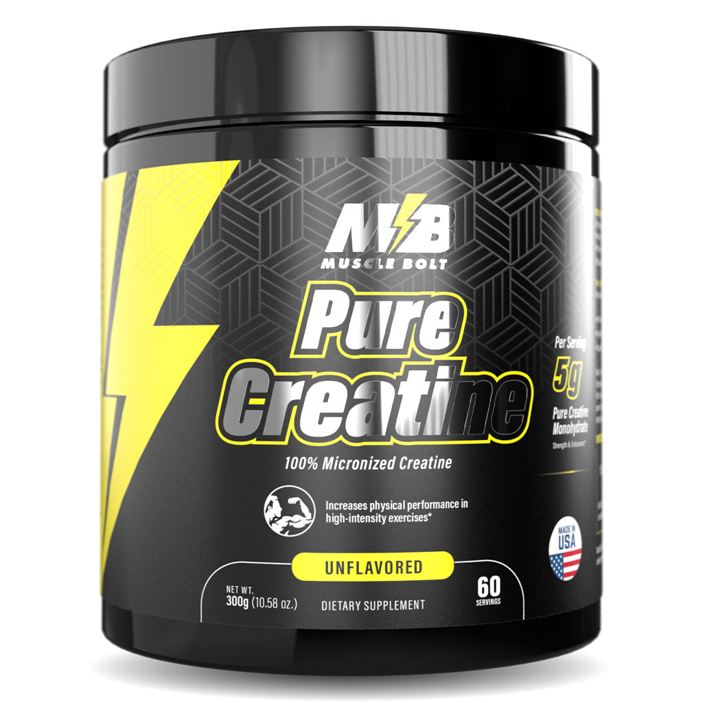 Muscle Bolt 100% Micronized Pure Creatine Supplement For Exercise Performance, Strength And Endurance, Unflavored 300g - Easy Pharmacy LLC