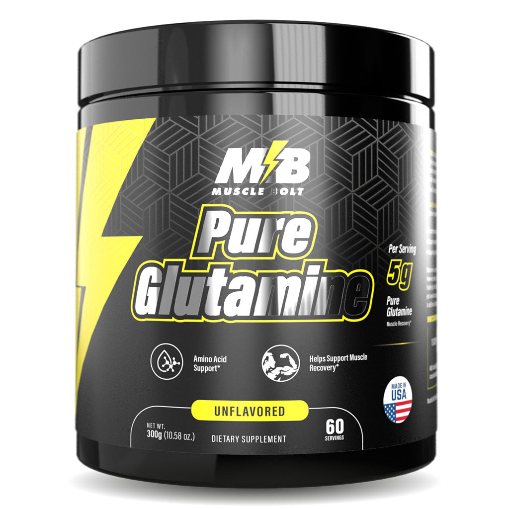 Muscle Bolt Pure Glutamine Powder Supplement For Muscle Recovery, Unflavored 300g - Easy Pharmacy LLC