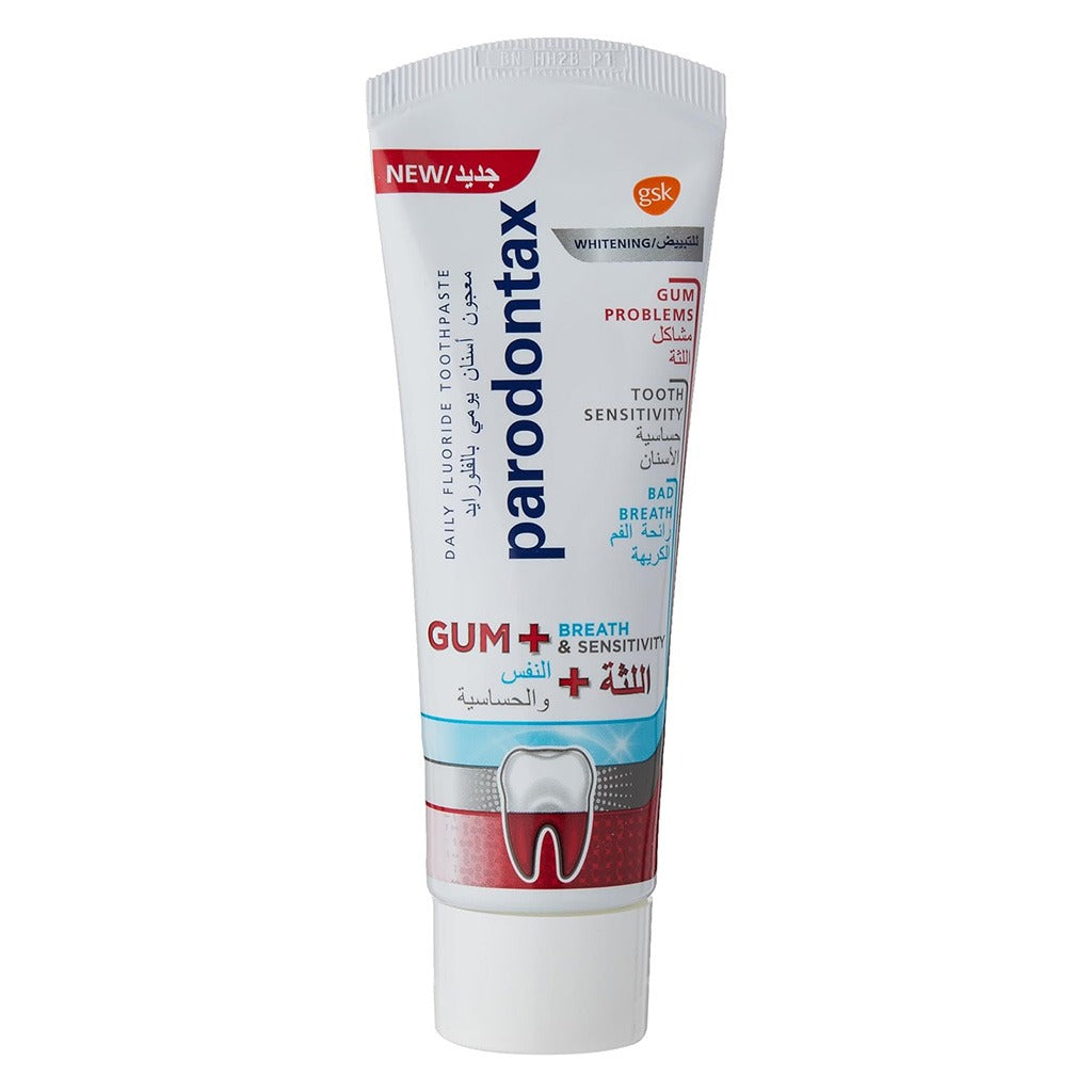 Parodontax Gum + Breath & Sensitivity Whitening Toothpaste 75ml - Easy Pharmacy LLC