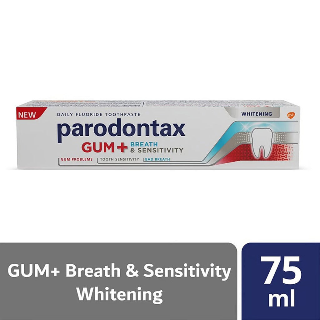 Parodontax Gum + Breath & Sensitivity Whitening Toothpaste 75ml - Easy Pharmacy LLC