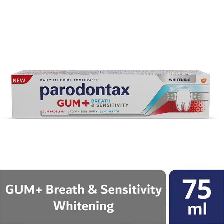 Parodontax Gum + Breath & Sensitivity Whitening Toothpaste 75ml - Easy Pharmacy LLC