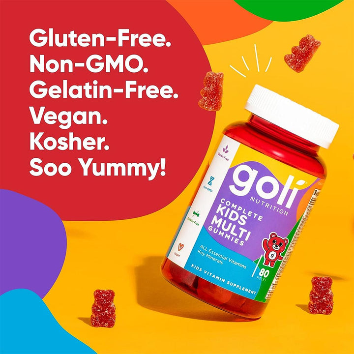 Goli Nutrition Complete Kids Multi Gummies With All Essential Vitamins & Minerals, Pack of 80's - Easy Pharmacy LLC