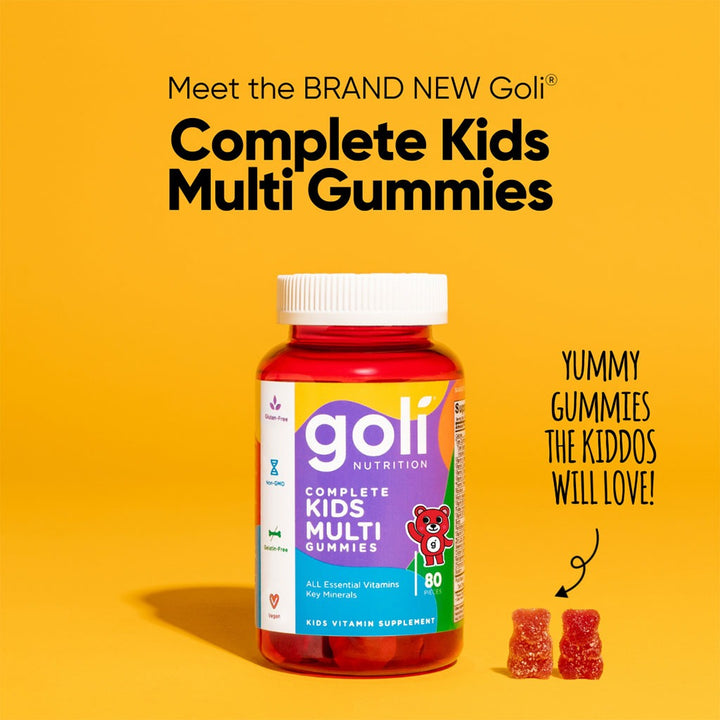 Goli Nutrition Complete Kids Multi Gummies With All Essential Vitamins & Minerals, Pack of 80's - Easy Pharmacy LLC