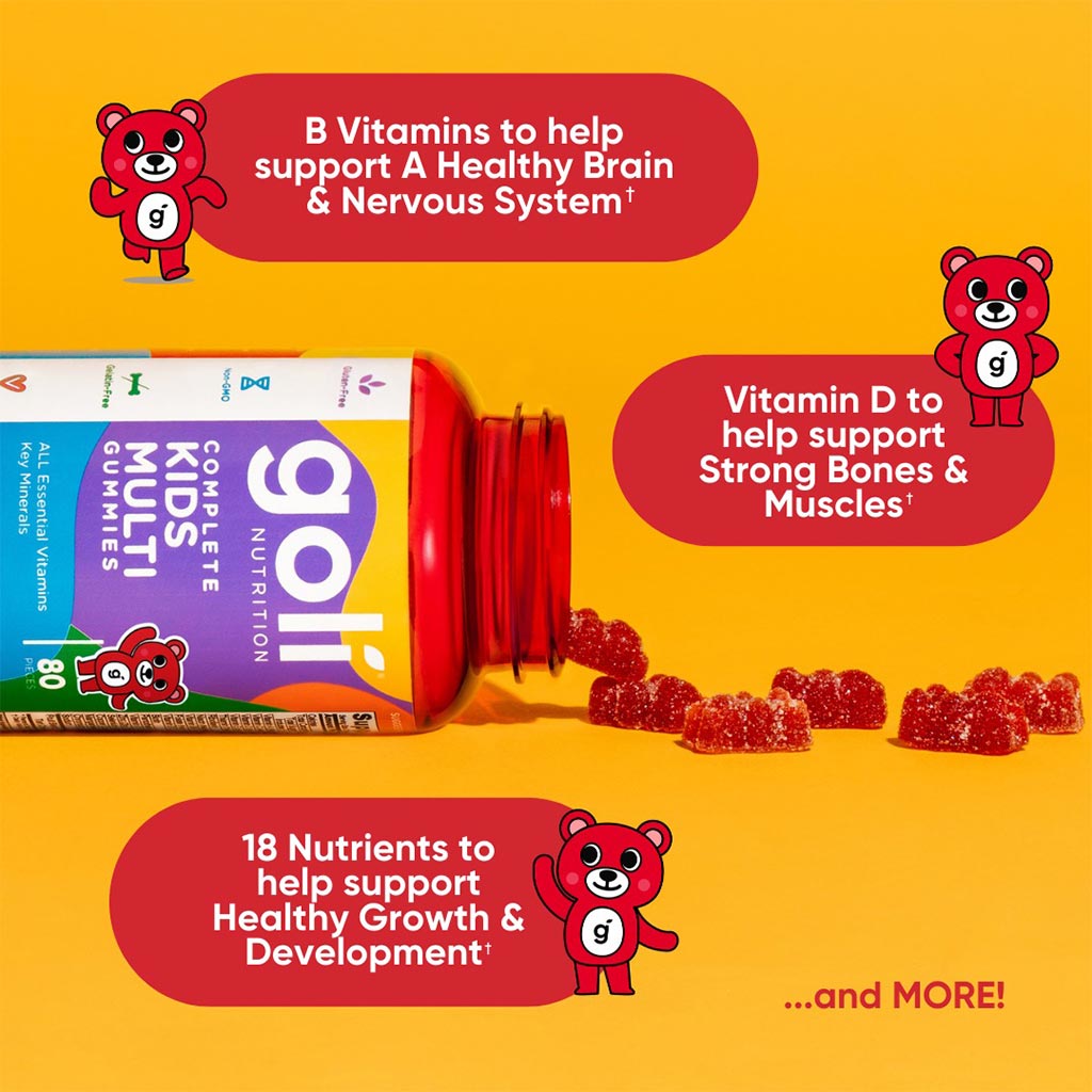 Goli Nutrition Complete Kids Multi Gummies With All Essential Vitamins & Minerals, Pack of 80's - Easy Pharmacy LLC
