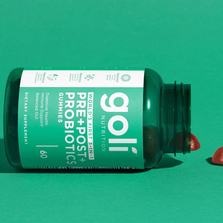 Goli 3 In 1 Prebiotics + Postbiotics + Probiotics Gummies, Pack of 60's - Easy Pharmacy LLC