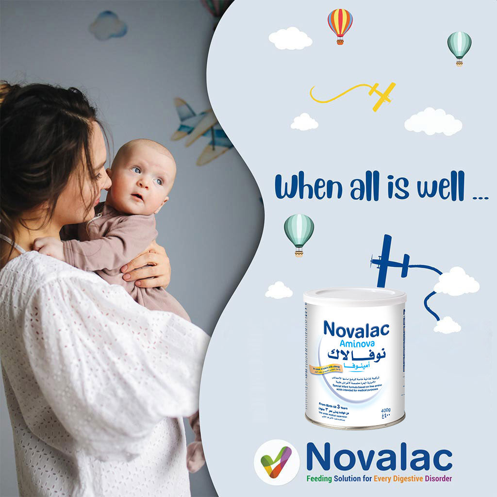 Novalac Aminova Amino Acids Based Infant Milk Formula For 0 To 3 Years 400g - Easy Pharmacy LLC