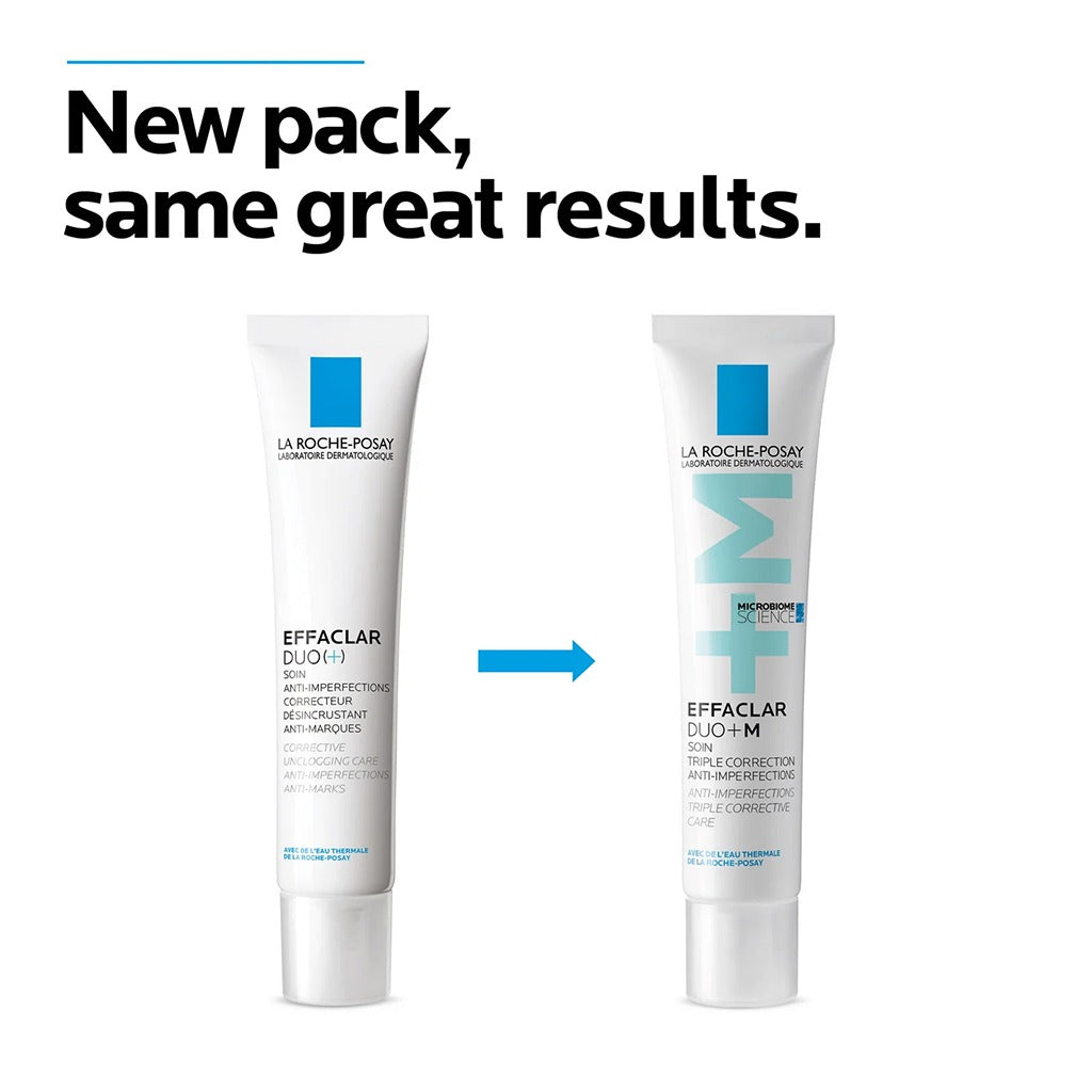 La Roche-Posay Effaclar Duo + M Anti-Imperfections Triple Corrective Care Cream For Oily & Acne-Prone Skin 40ml - Easy Pharmacy LLC