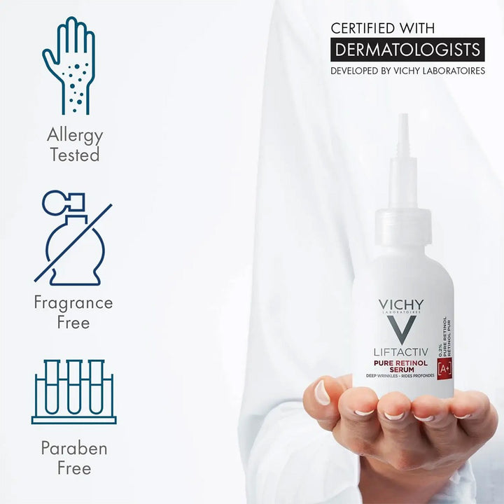 Vichy Liftactiv 0.2% Pure Retinol Specialist Deep Wrinkles Face Serum 30ml - Easy Pharmacy LLC