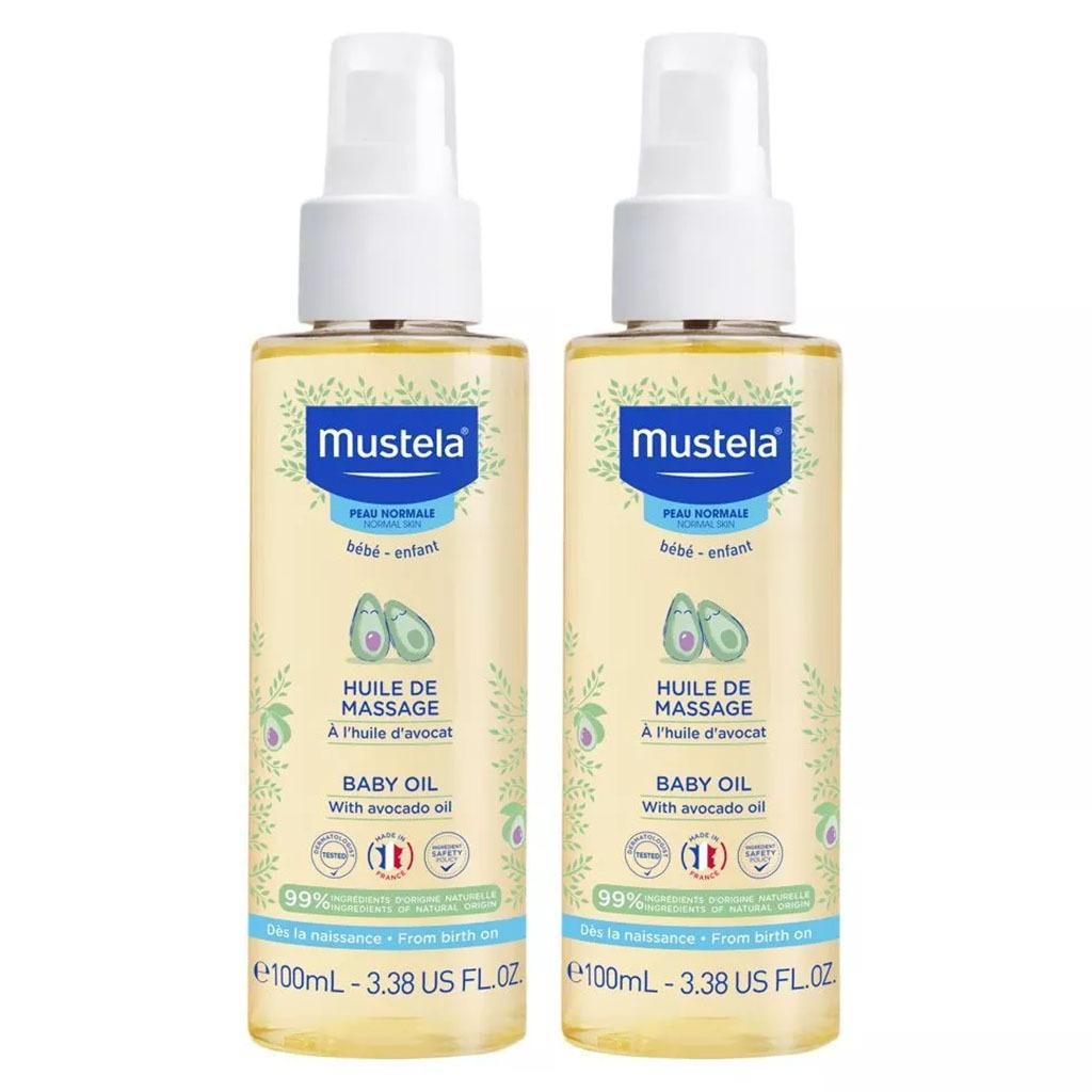 Mustela Baby Massage Oil With Avocado 2 x 100ml, Promo Pack of 2's - Easy Pharmacy LLC