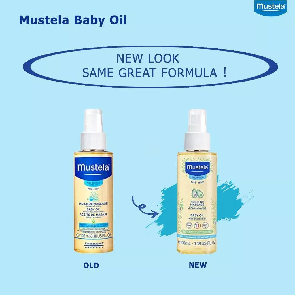 Mustela Baby Massage Oil With Avocado 2 x 100ml, Promo Pack of 2's - Easy Pharmacy LLC