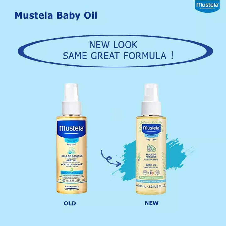 Mustela Baby Massage Oil With Avocado 2 x 100ml, Promo Pack of 2's - Easy Pharmacy LLC
