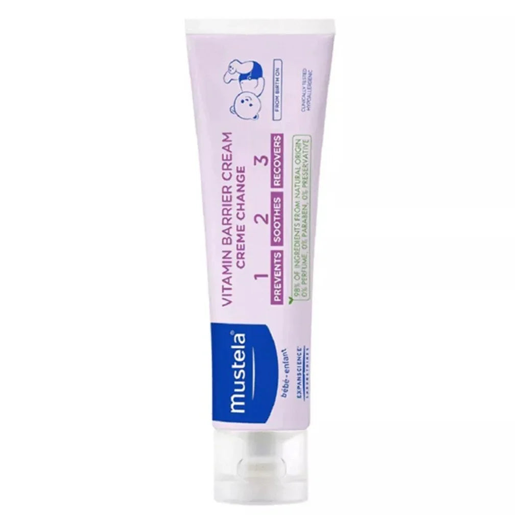 Mustela 1 2 3 Vitamin Barrier Baby Nappy Cream 2 x 50ml, Promo Pack of 2's - Easy Pharmacy LLC