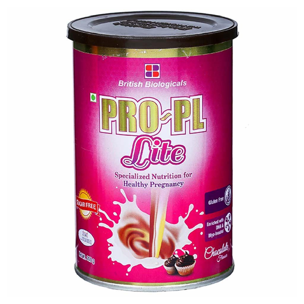 British Biologicals Pro-PL Lite Specialized Nutrition for Healthy Pregnancy, Chocolate Flavor 200g - Easy Pharmacy LLC