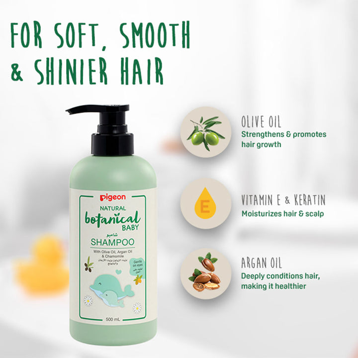 Pigeon Natural Botanical Baby Shampoo 500ml - Easy Pharmacy LLC