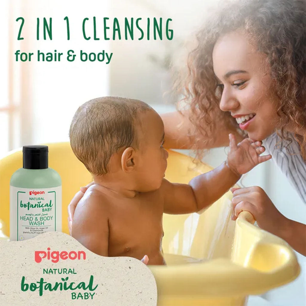 Pigeon Natural Botanical Baby Skincare Head & Body Wash 200ml - Easy Pharmacy LLC