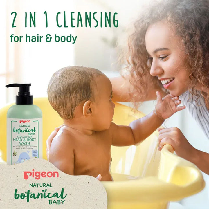 Pigeon Natural Botanical Baby Skincare Head & Body Wash 500ml - Easy Pharmacy LLC