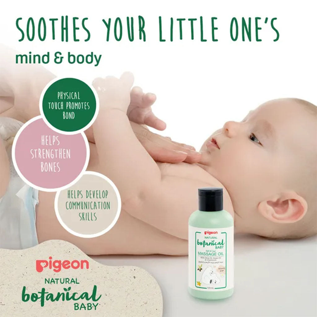 Pigeon Natural Botanical Baby Massage Oil 120ml - Easy Pharmacy LLC