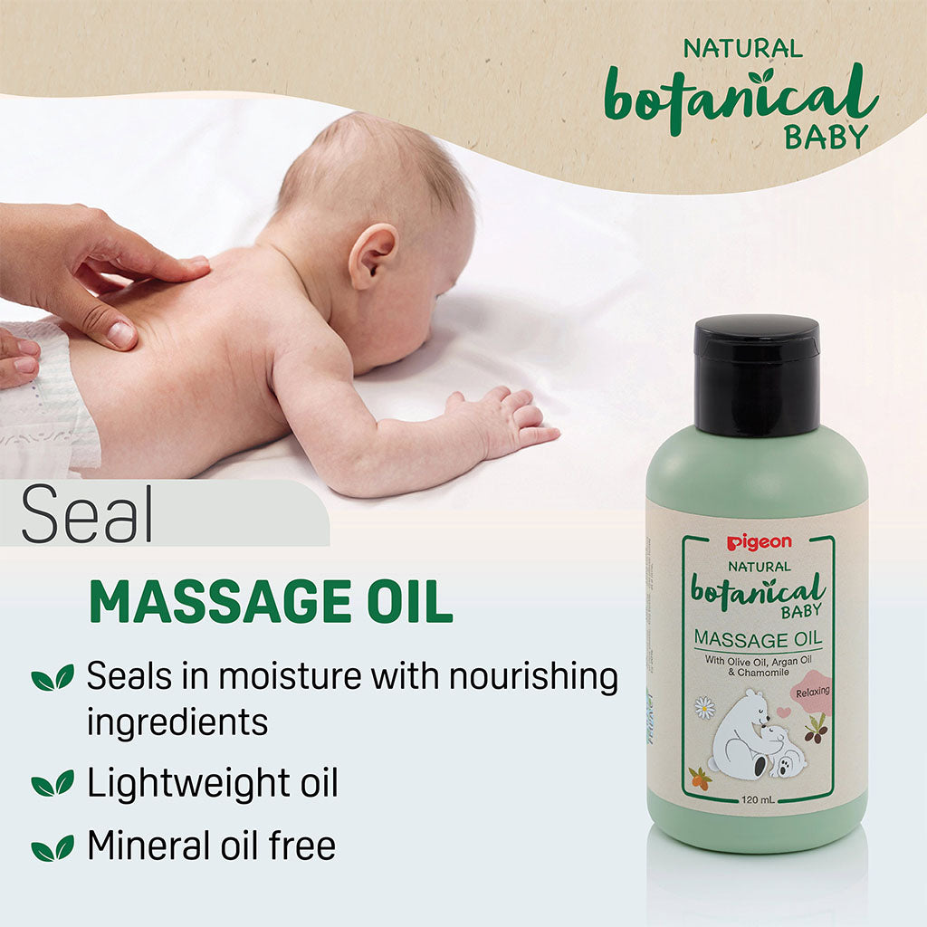 Pigeon Natural Botanical Baby Massage Oil 120ml - Easy Pharmacy LLC